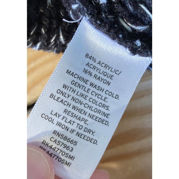 NEW Abound Cross Back Knit Sweater Size Small Women’s Black - Picture 4 of 7